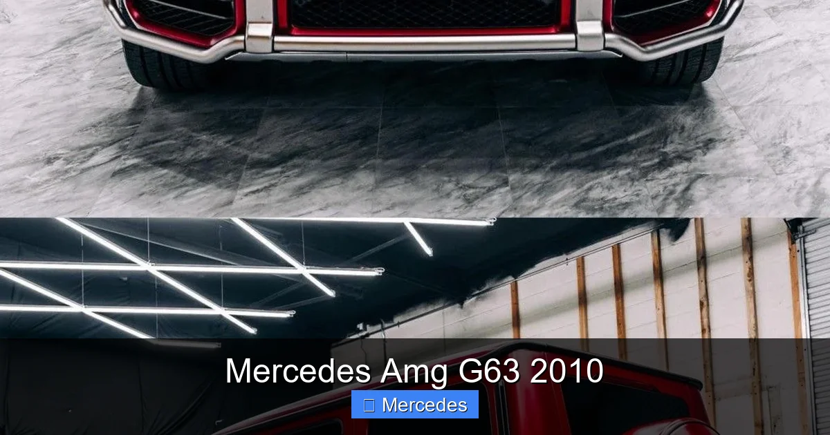 Mercedes Amg G63 2010