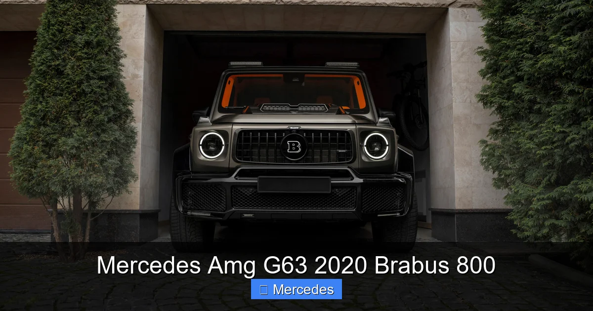 Mercedes Amg G63 2020 Brabus 800