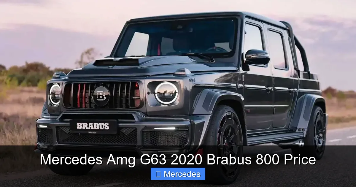 Mercedes Amg G63 2020 Brabus 800 Price