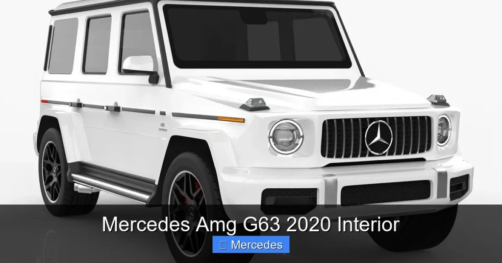 Mercedes Amg G63 2020 Interior