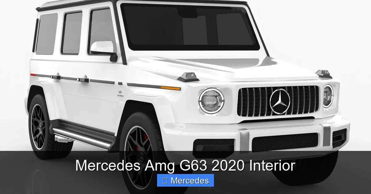 Mercedes Amg G63 2020 Interior