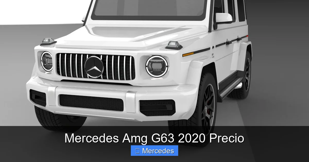 Mercedes Amg G63 2020 Precio