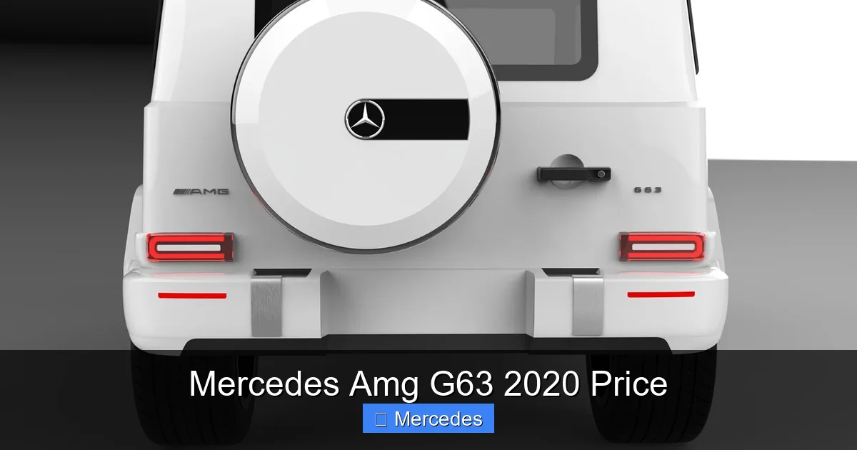 Mercedes Amg G63 2020 Price