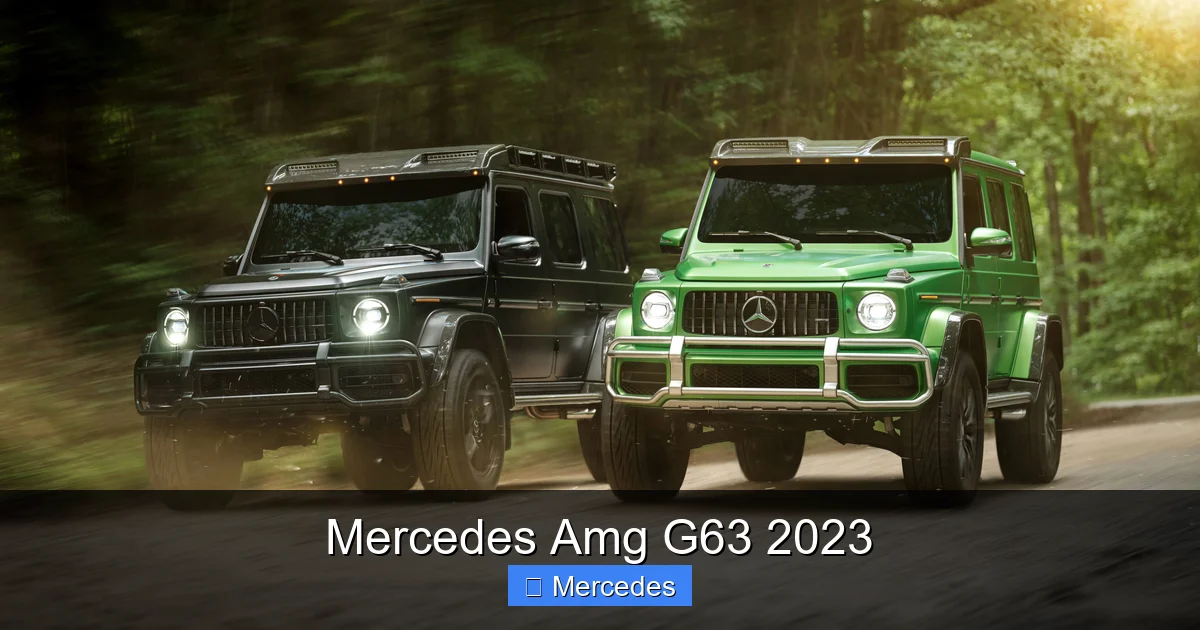 Mercedes Amg G63 2023