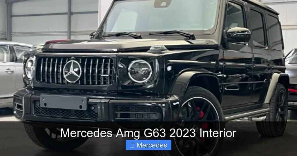 Mercedes Amg G63 2023 Interior
