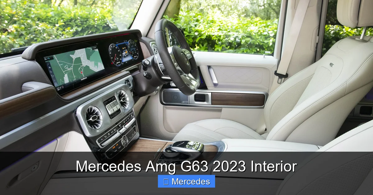 Mercedes Amg G63 2023 Interior