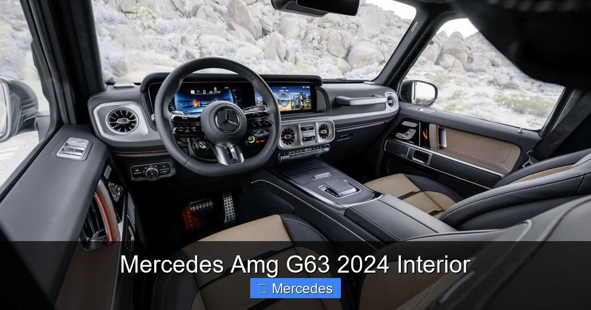 Mercedes Amg G63 2024 Interior