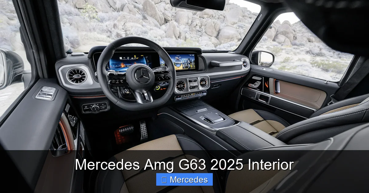 Mercedes Amg G63 2025 Interior