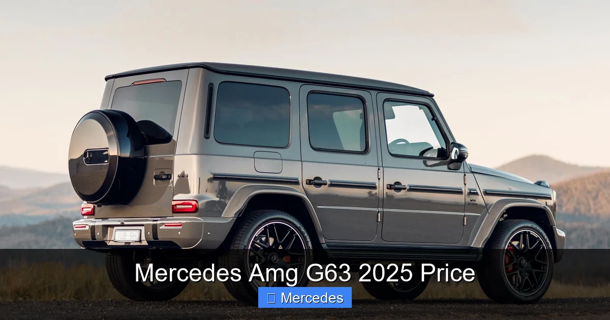 Mercedes Amg G63 2025 Price