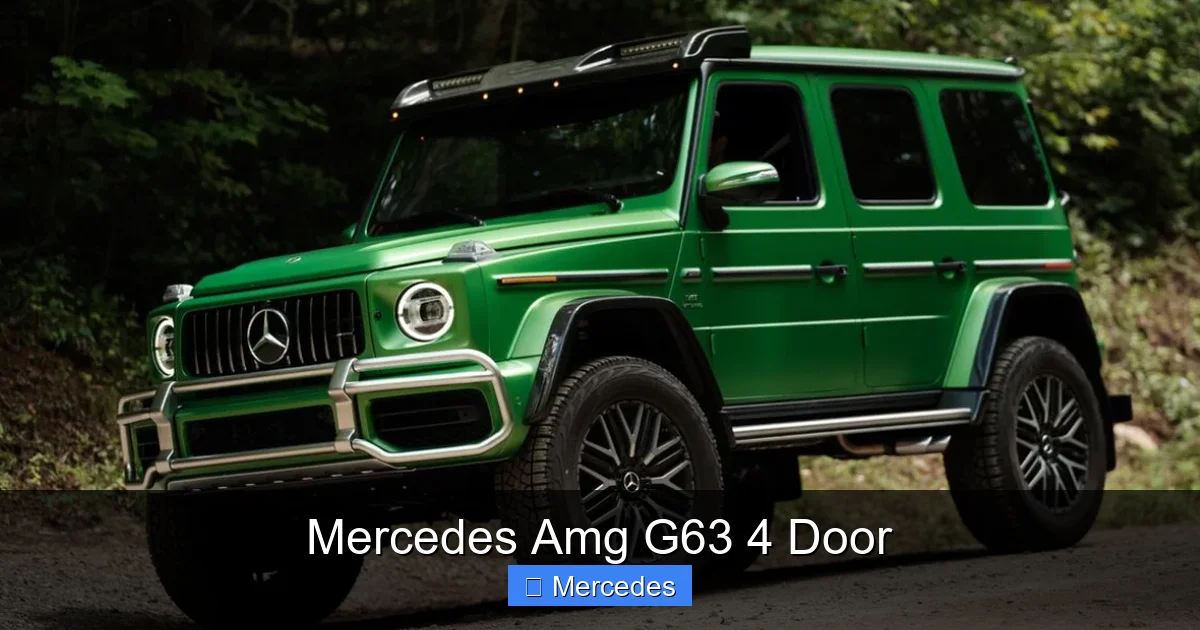 Mercedes Amg G63 4 Door