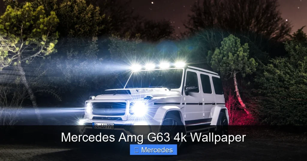 Mercedes Amg G63 4k Wallpaper