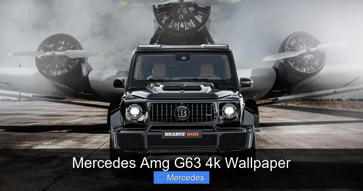 Mercedes Amg G63 4k Wallpaper