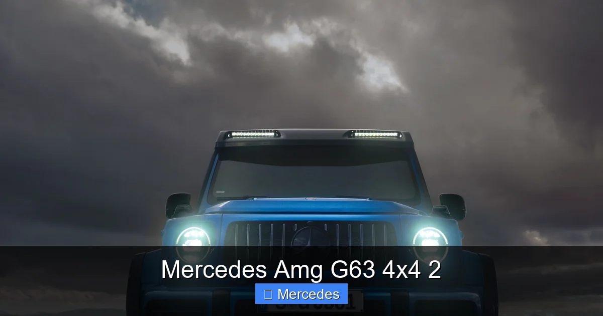 Mercedes Amg G63 4x4 2