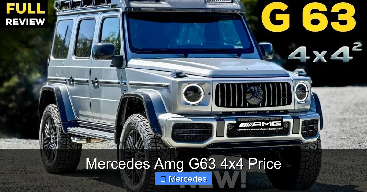 Mercedes Amg G63 4x4 Price