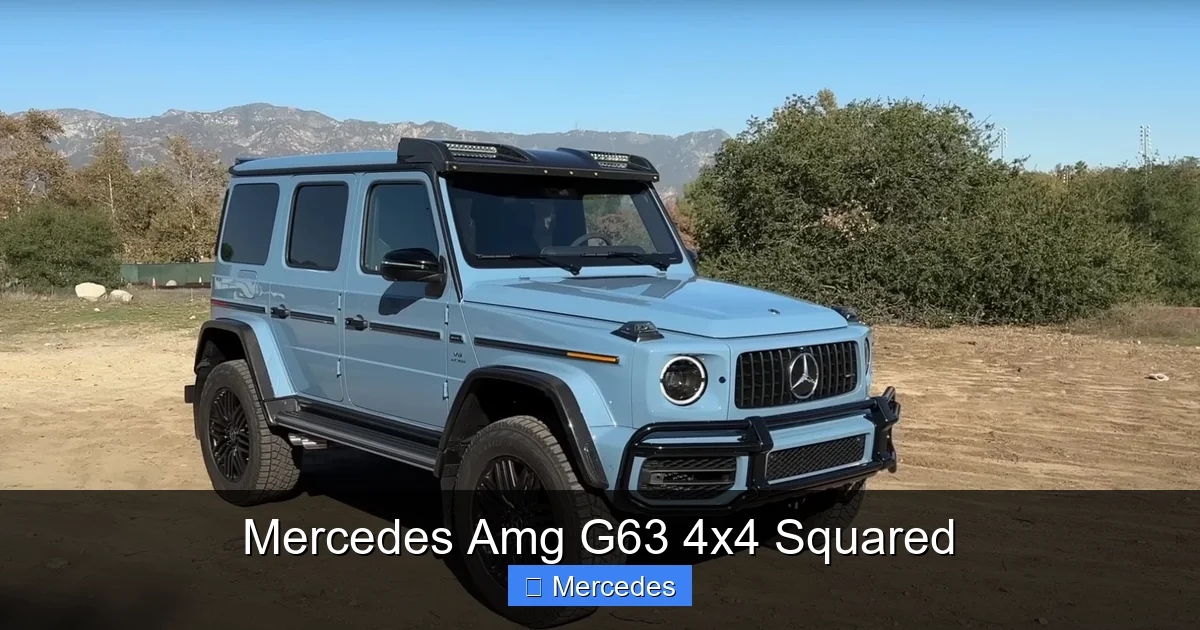 Mercedes Amg G63 4x4 Squared