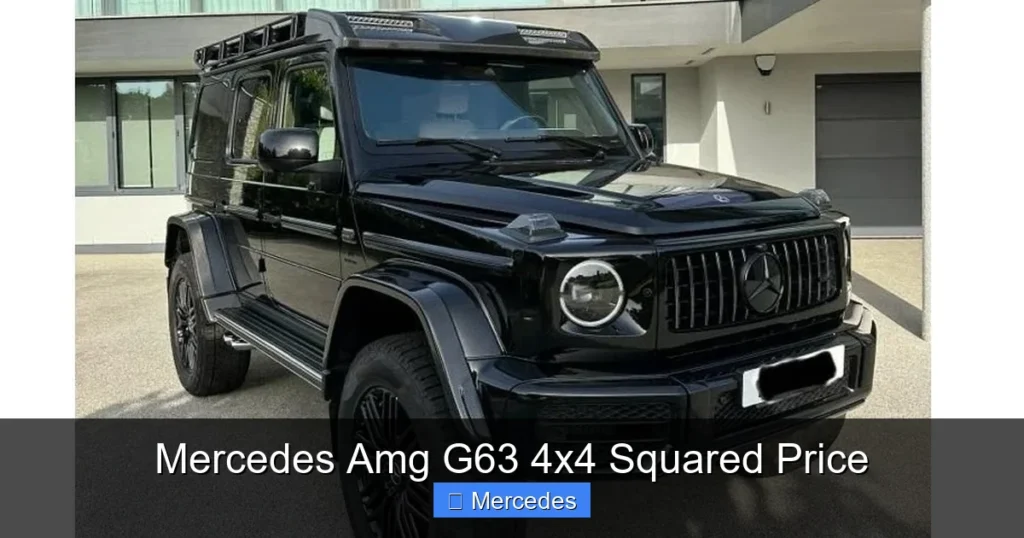 Mercedes Amg G63 4x4 Squared Price