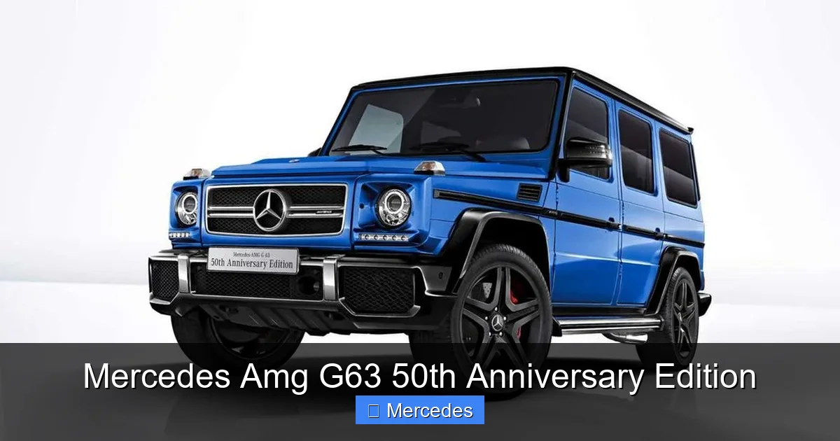Mercedes Amg G63 50th Anniversary Edition