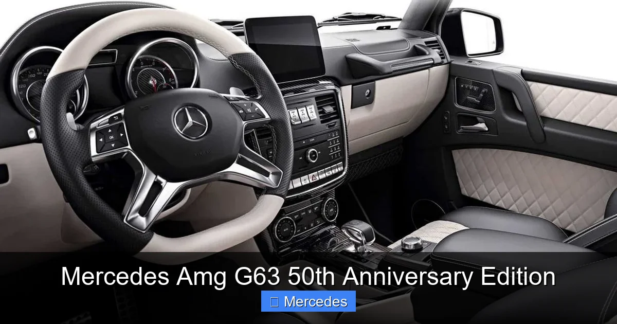Mercedes Amg G63 50th Anniversary Edition