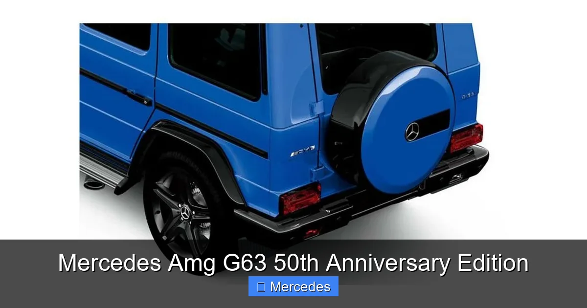 Mercedes Amg G63 50th Anniversary Edition