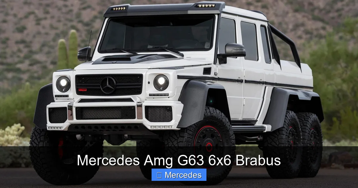 Mercedes Amg G63 6x6 Brabus