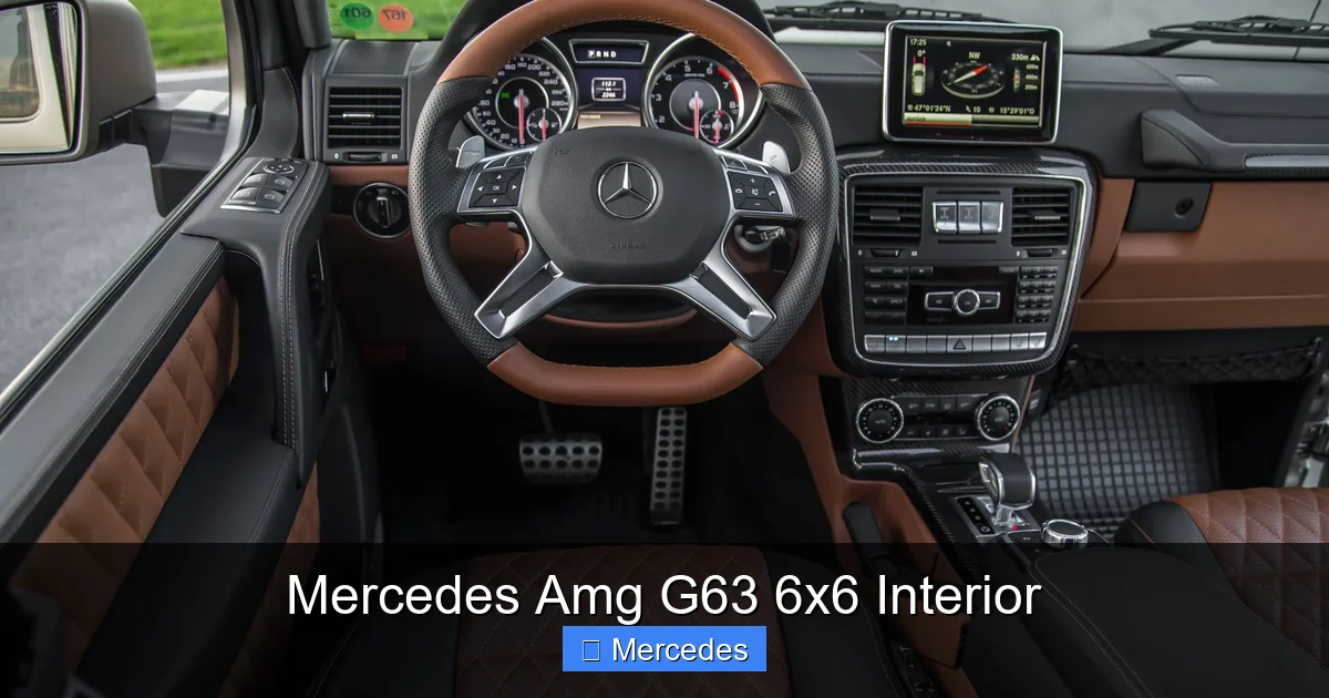 Mercedes Amg G63 6x6 Interior