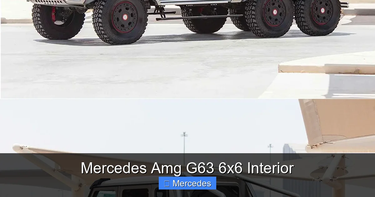 Mercedes Amg G63 6x6 Interior
