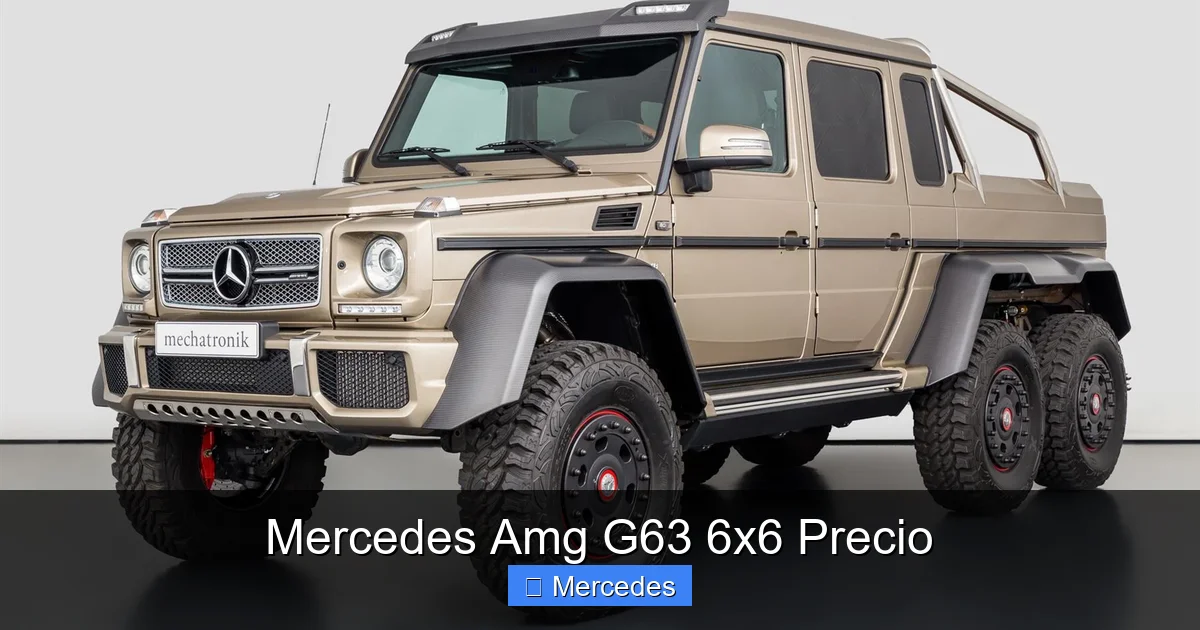 Mercedes Amg G63 6x6 Precio