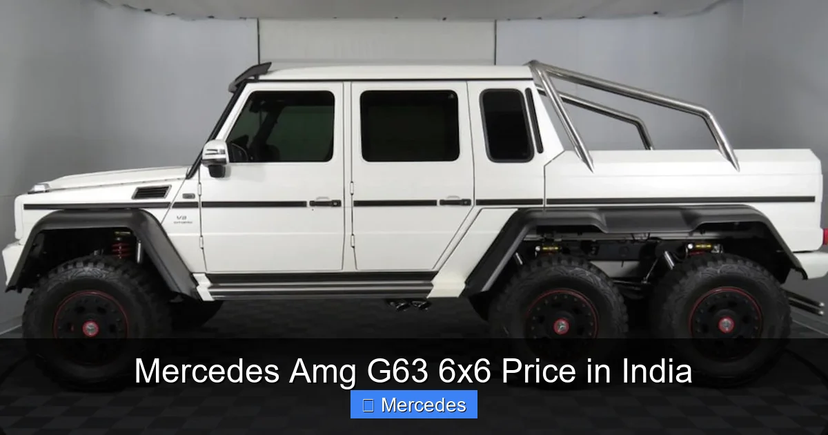 Mercedes Amg G63 6x6 Price in India