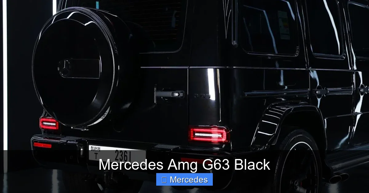 Mercedes Amg G63 Black