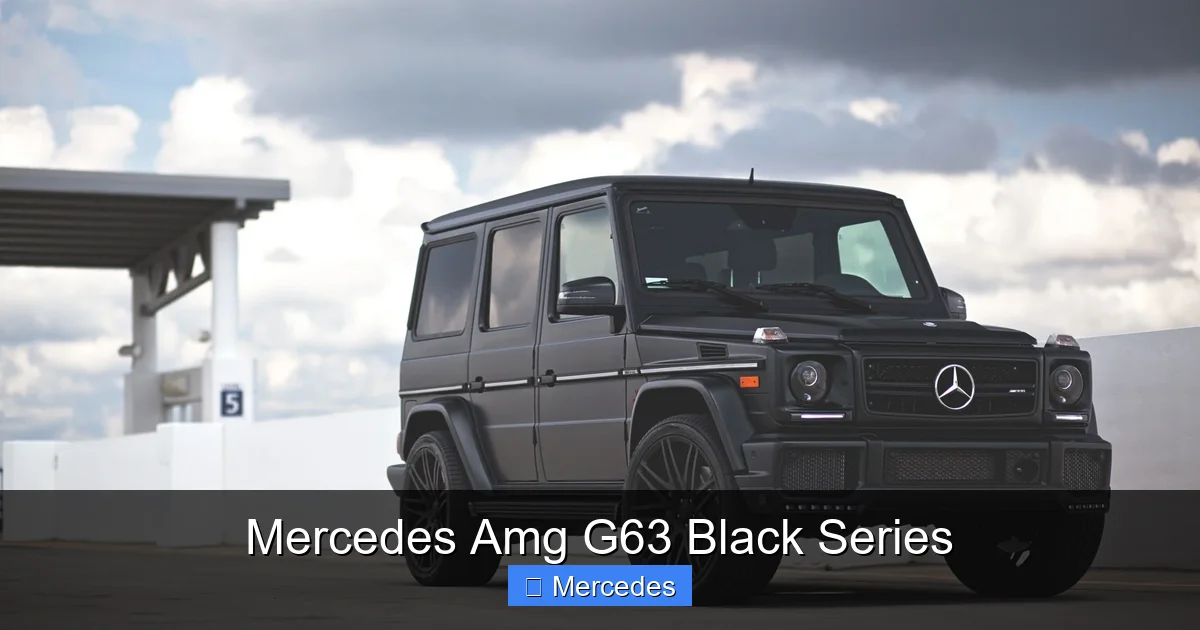 Mercedes Amg G63 Black Series