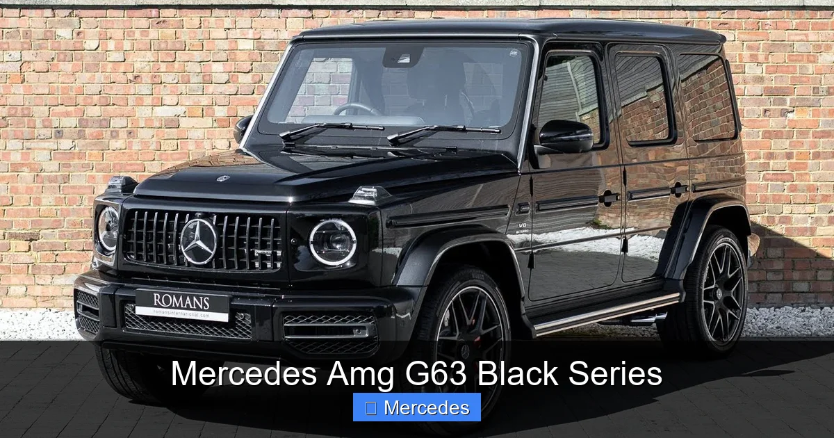 Mercedes Amg G63 Black Series