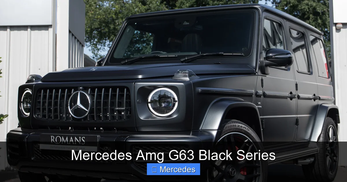 Mercedes Amg G63 Black Series