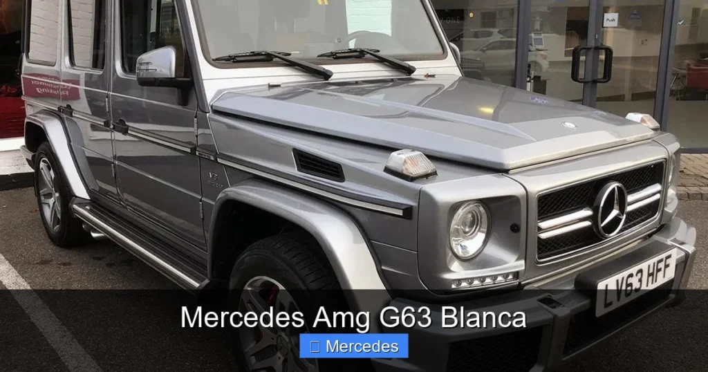 Mercedes Amg G63 Blanca