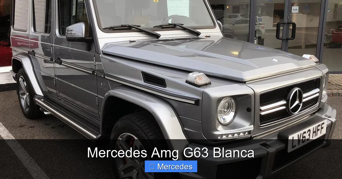 Mercedes Amg G63 Blanca