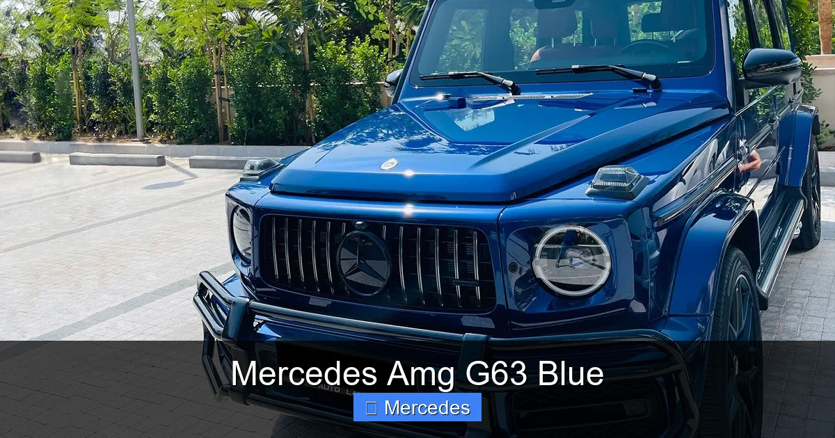 Mercedes Amg G63 Blue