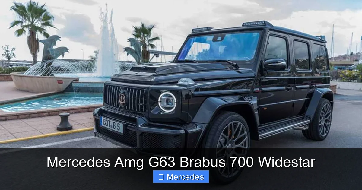 Mercedes Amg G63 Brabus 700 Widestar