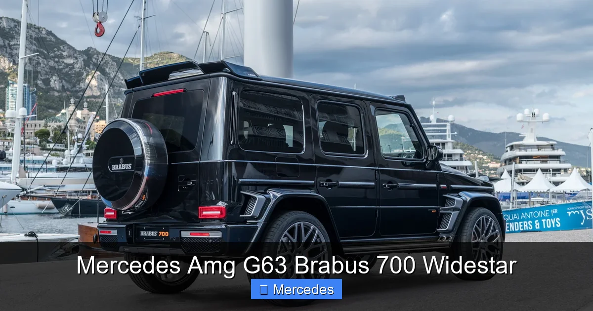 Mercedes Amg G63 Brabus 700 Widestar