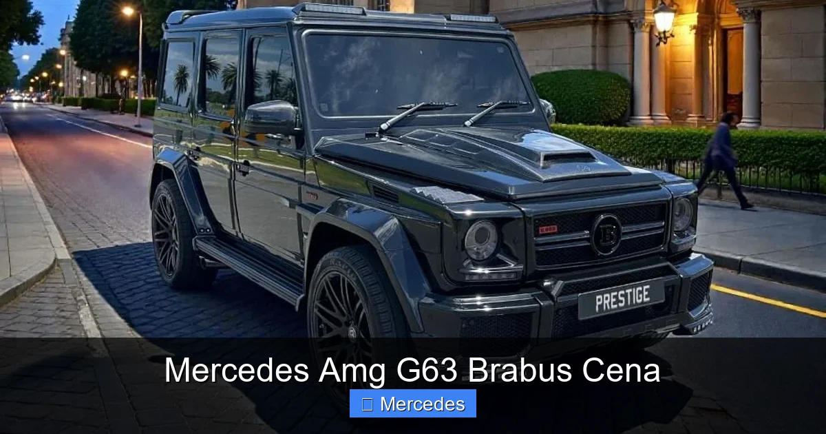 Mercedes Amg G63 Brabus Cena