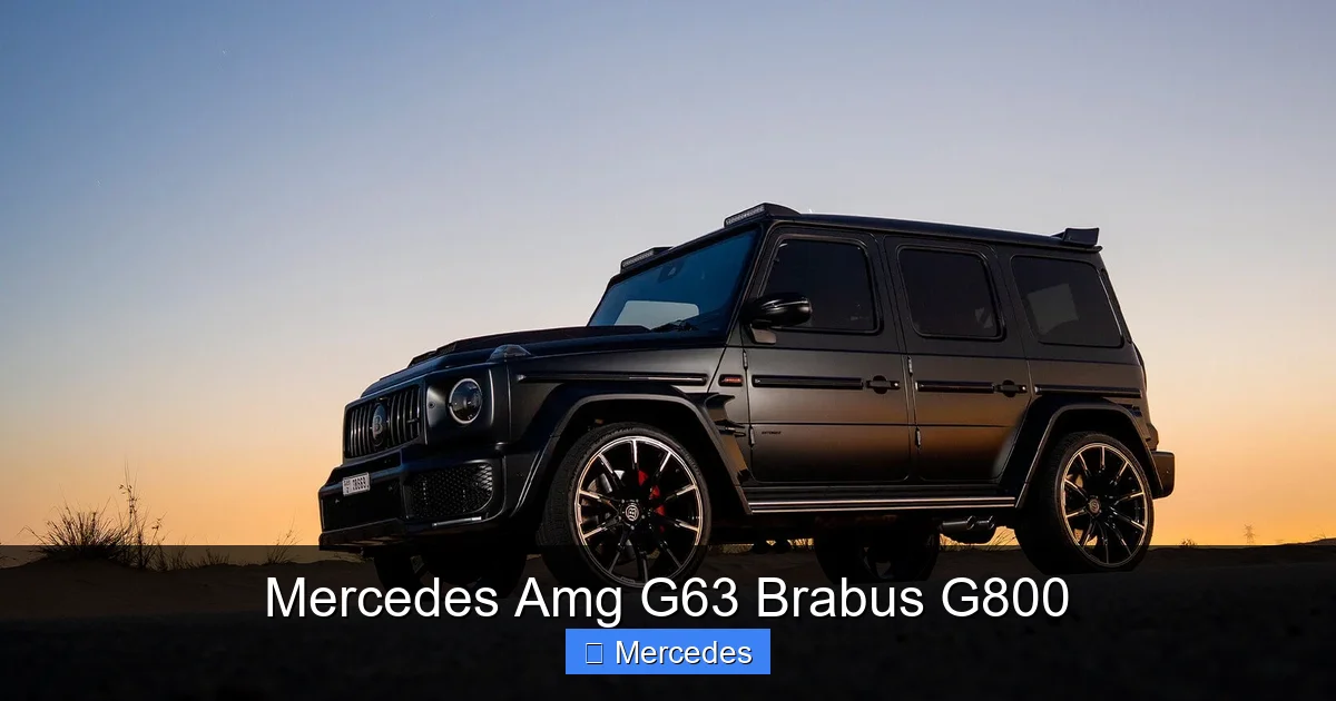Mercedes Amg G63 Brabus G800