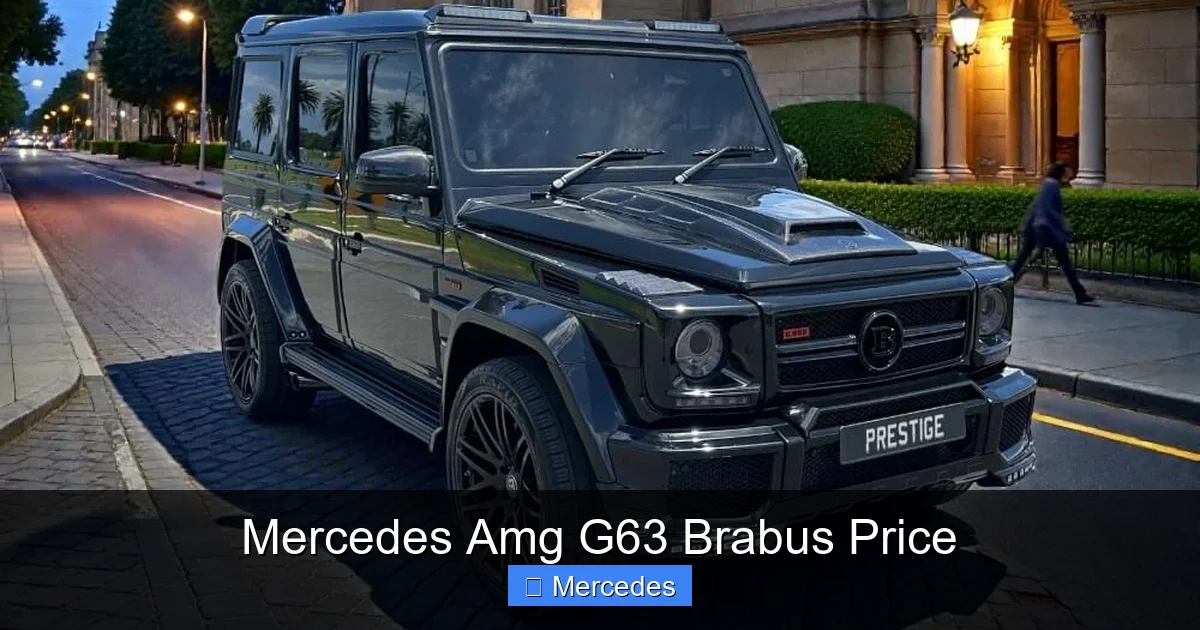 Mercedes Amg G63 Brabus Price