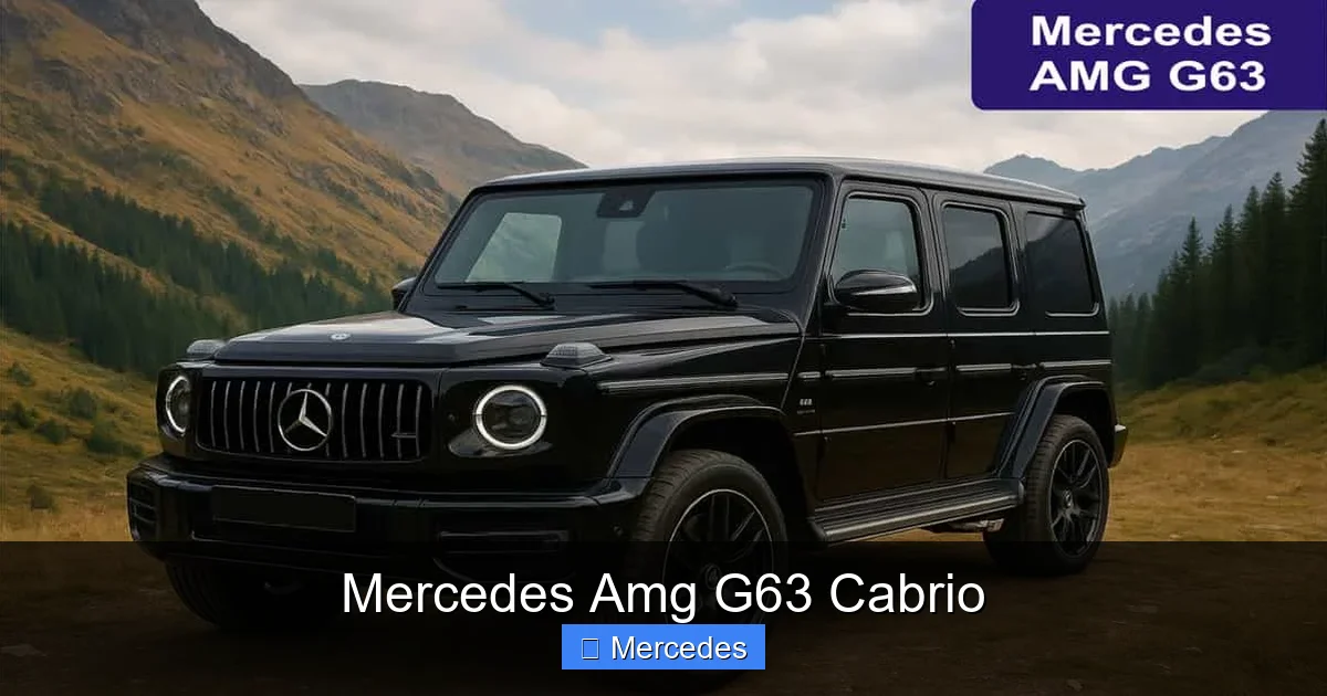 Mercedes Amg G63 Cabrio