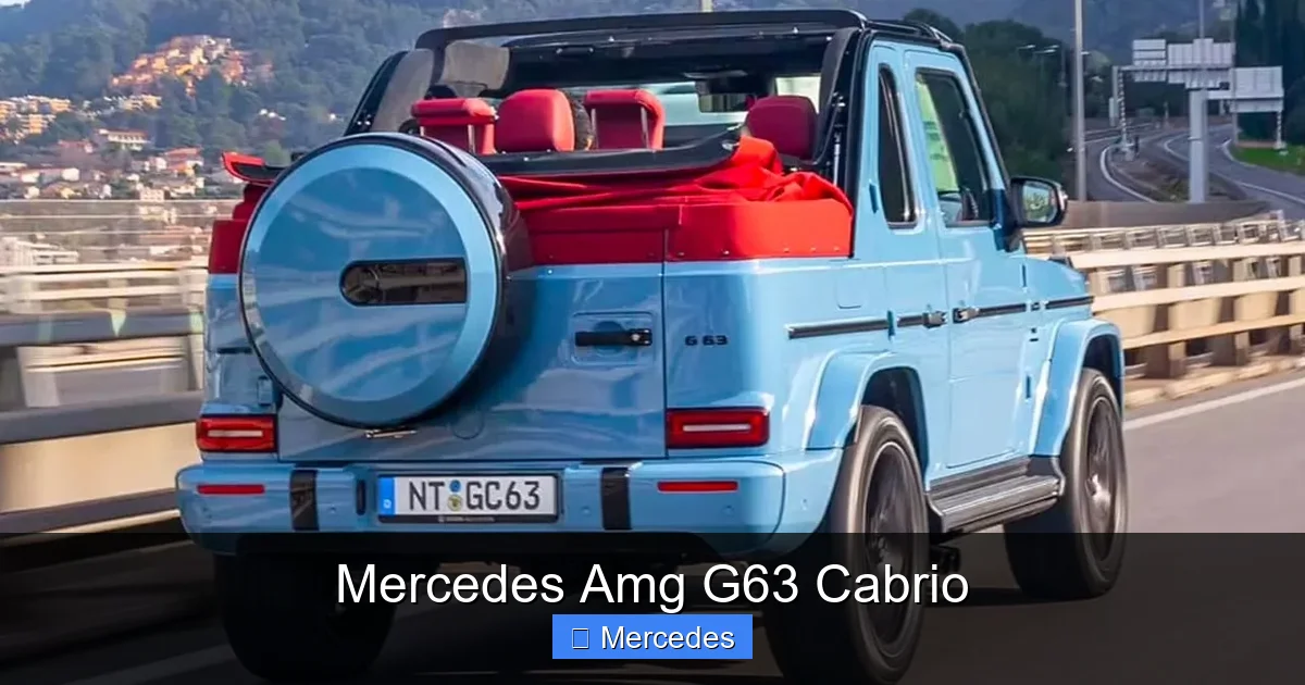 Mercedes Amg G63 Cabrio