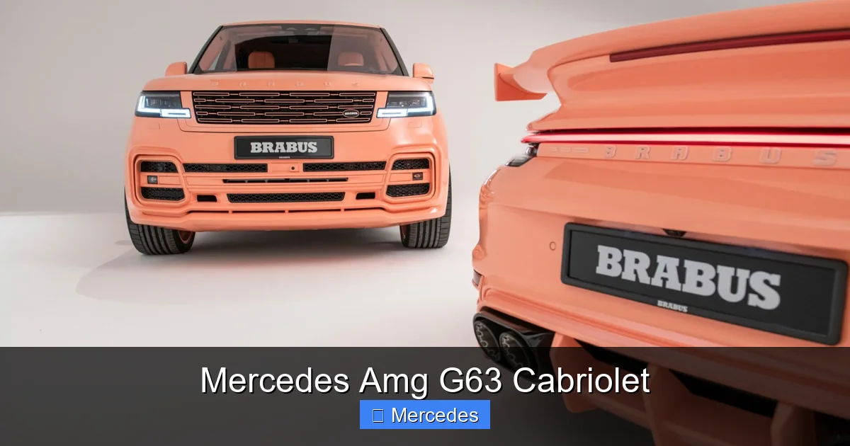 Mercedes Amg G63 Cabriolet