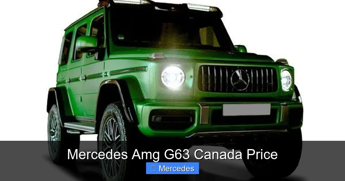 Mercedes Amg G63 Canada Price