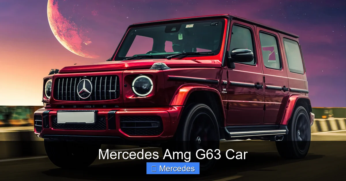 Mercedes Amg G63 Car