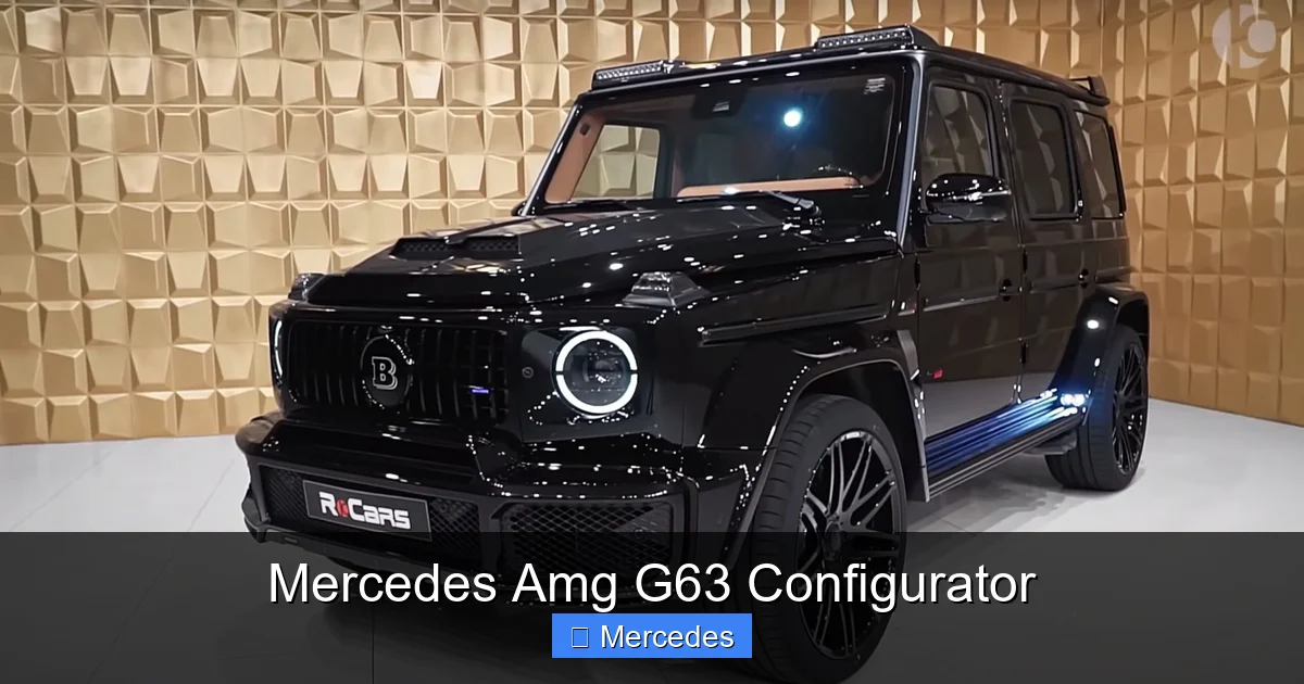 Mercedes Amg G63 Configurator