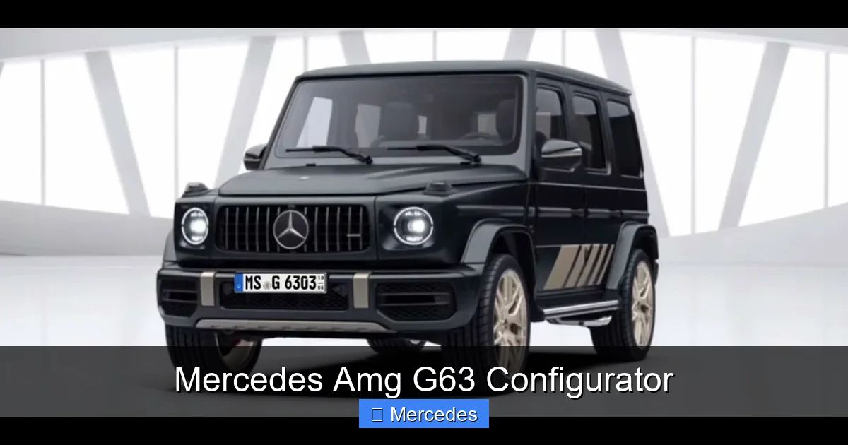 Mercedes Amg G63 Configurator