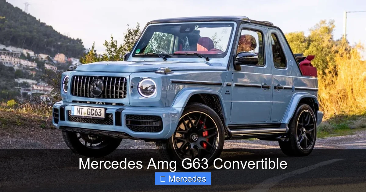 Mercedes Amg G63 Convertible