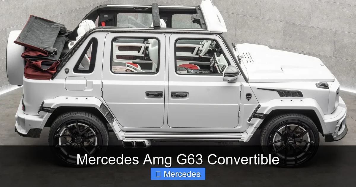 Mercedes Amg G63 Convertible