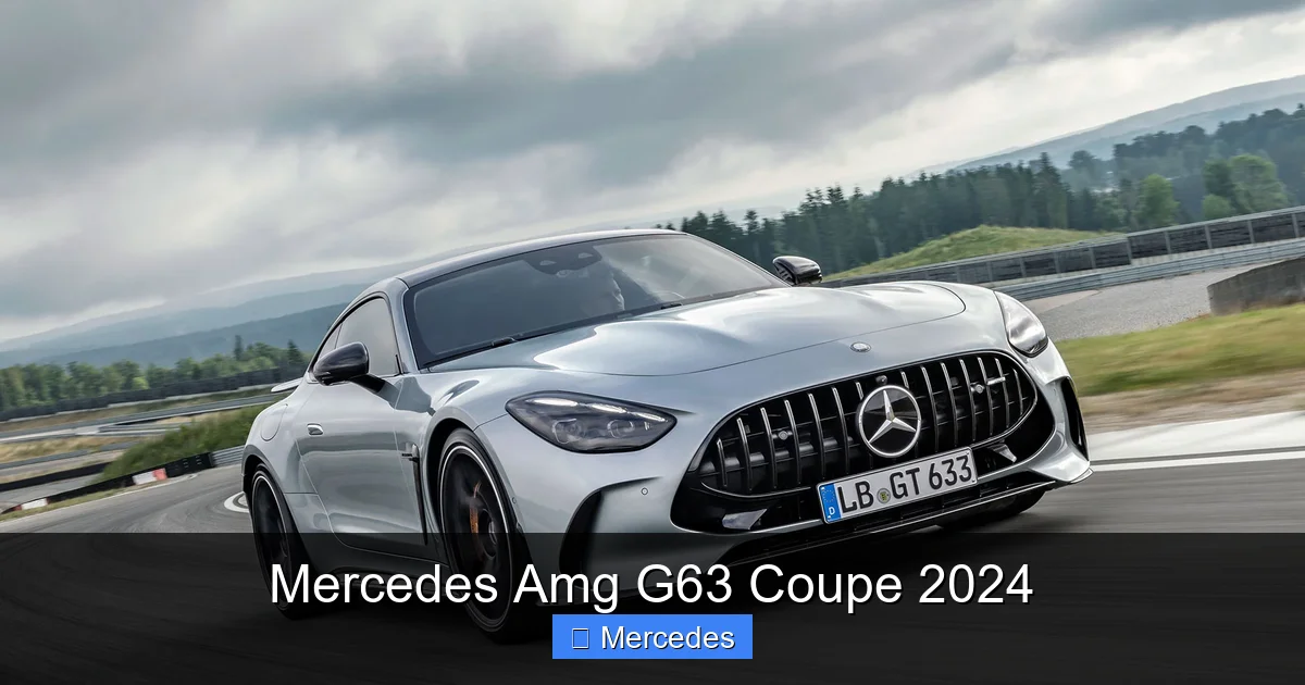 Mercedes Amg G63 Coupe 2024